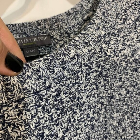 ☑️ A Pea in the Pod maternity sweater. Size large. Blue and white. New cond… - Picture 7 of 7